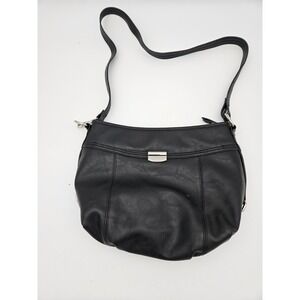 Rossetti Black Faux Leather Crossbody Womens Bag